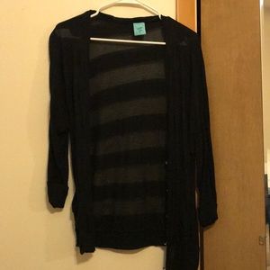 Black 3/4 sleeve cardigan!